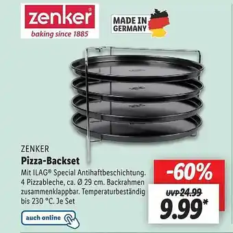 Lidl Zenker Pizza-backset Angebot