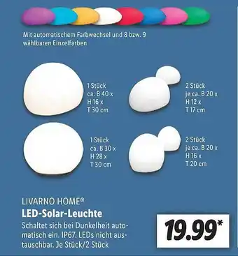 Lidl Livarno Home Led-solar-leuchte Angebot