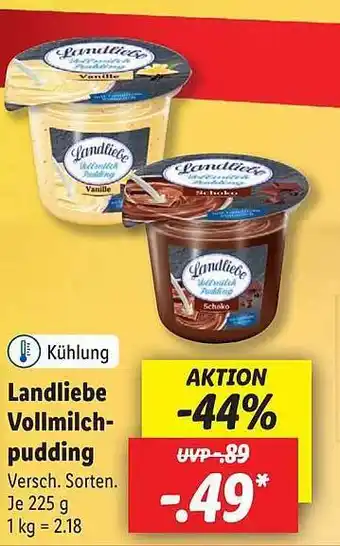 Lidl Landliebe Vollmilch-pudding Angebot