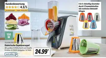 Lidl Silvercrest Elektrische Gemüseraspel Angebot