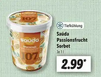 Lidl Saúda Passionsfrucht Sorbet Angebot