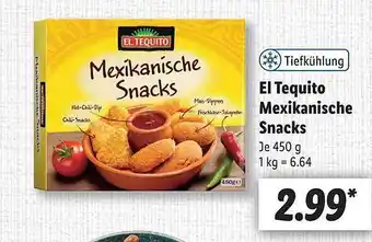 Lidl El Tequito Mexikanische Snacks Angebot