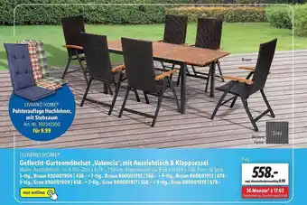 Lidl Livarno Home Geflecht-gartenmöbelset „valencia” Mit Ausziehtisch & Klappsessel Angebot