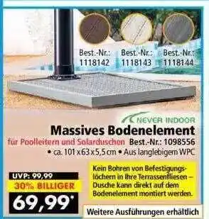 Norma24 Massives Bodenelement Angebot