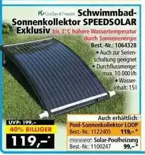 Norma24 Schwimmbadsonnenkollektor Speedsolar Angebot