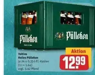 REWE Veltins Hells Pülleken Angebot