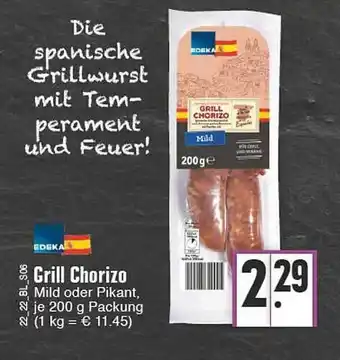 Edeka Edeka Grill Chorizo Angebot