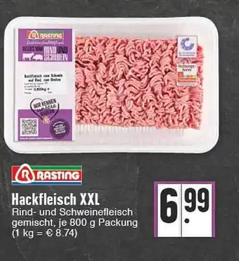 Edeka Rasting Hackfleisch XXL Angebot