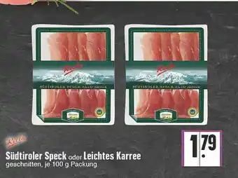 Edeka Recla Südtiroler Speck Oder Leichtes Karree Angebot