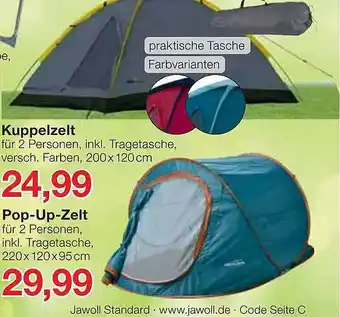 Jawoll Kuppelzelt Pop-up-zelt Angebot