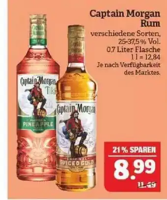 Marktkauf Captain Morgan Rum Angebot