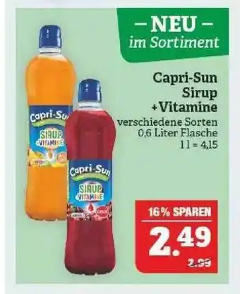 Marktkauf Capri-sun Sirup +vitamine Angebot