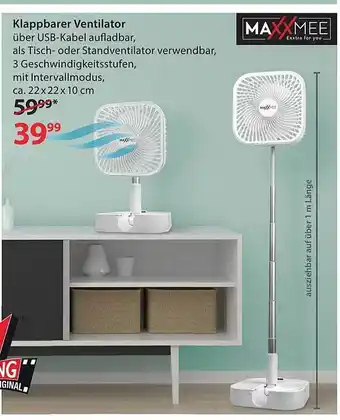 NKD Klappbarer Ventilator Angebot