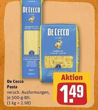 REWE De Cecco Pasta Angebot