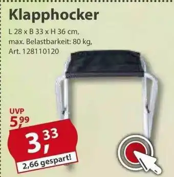 Sonderpreis Baumarkt Klapphocker Angebot