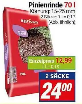 CENTERSHOP Pinienrinde 70 L Angebot