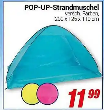 CENTERSHOP Pop-up-strandmuschel Angebot