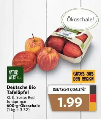 Combi Natur Wert Deutsche Bio Tafeläpfel 600g Angebot