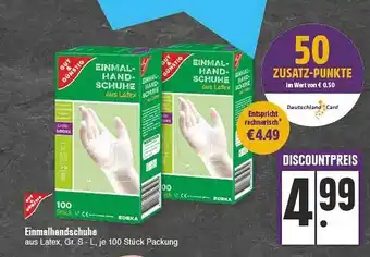 E-Center Gut & Günstig Einmalhandschuhe Angebot