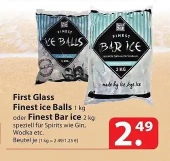 Famila Nord Ost First Glass Finest Ice Balls Oder Finest Bar Ice Angebot