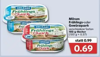 Combi Milram Frühlings-oder Gewürzquark 185g Angebot