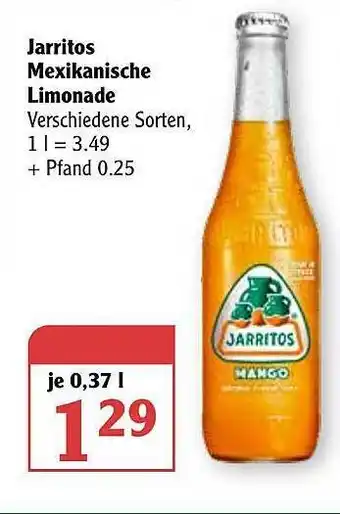 Globus Jarritos Mexikanische Limonade Angebot