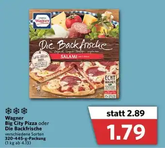 Combi Wagner Big City Pizza oder Die Backfrische  320-445g Angebot