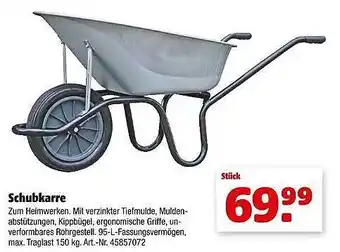 Hagebau Schubkarre Angebot