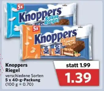 Combi Knoppers Riegel 5 x 40g Angebot