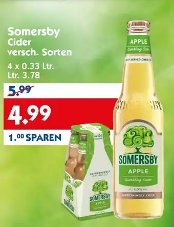 Hol'ab Getränkemarkt Somersby Cider 4x0,33 Ltr. Angebot