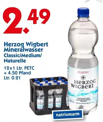 Hol'ab Getränkemarkt Herzog Wigbert Mineralwasser 12x1 Ltr. Angebot