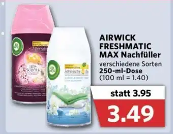 Combi Airwick Freshmatic Max Nachfüller 250ml Angebot