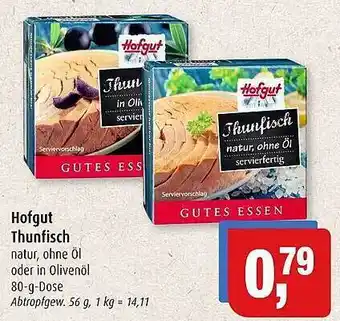 Markant Markt Hofgut Thunfisch Angebot