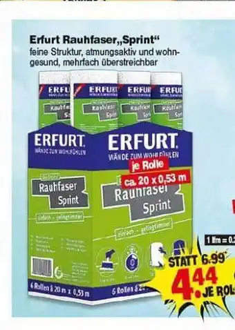 Repo Markt Erfurt Rauhfaser „sprint” Angebot