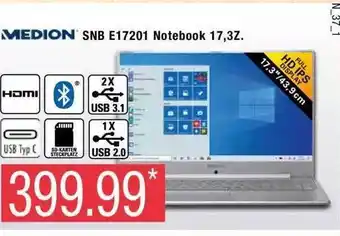 Marktkauf Medion Snb E17201 Notebook 17.3z Angebot