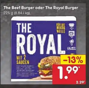 Netto Marken-Discount The Beef Burger Oder The Royal Burger Angebot