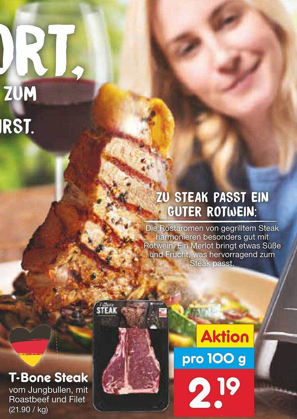 Tbone Steak Angebot bei Netto MarkenDiscount