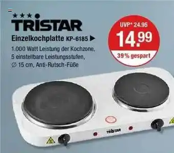 V Markt Tristar Einzelkochplatte Kp-6185 Angebot