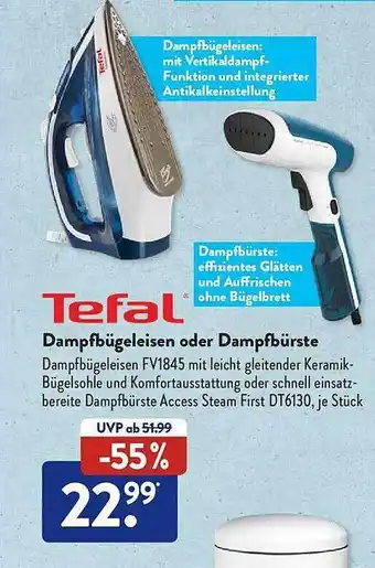 Aldi Süd Tefal Dampfbügeleisen Oder Dampfbürste Angebot