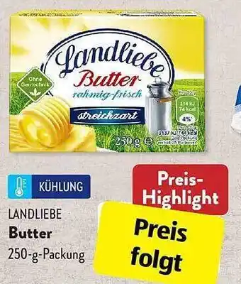 Aldi Süd Landliebe Butter Angebot