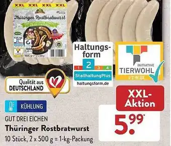 Aldi Süd Gut Drei Eichen Thüringer Rostbratwurst Angebot