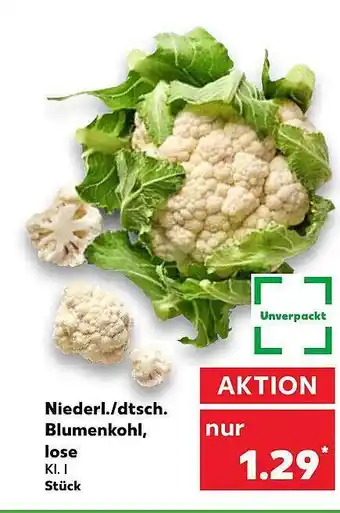 Kaufland Niederl. Oder Dtsch. Blumenkohl, Lose Angebot