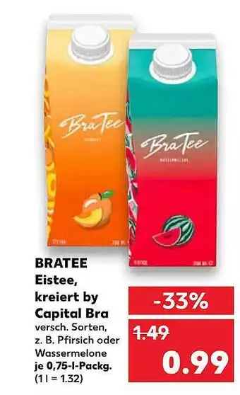 Kaufland Bratee Eistee, Kreiert By Capital Bra Angebot