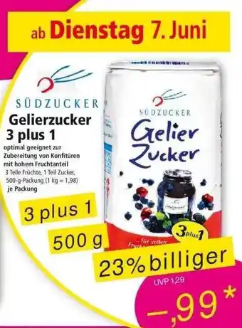 Norma Südzucker Gelierzucker 3 Plus 1 Angebot