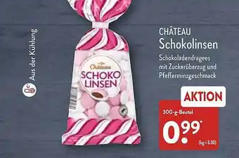 Aldi Nord Château Schokolinsen Angebot