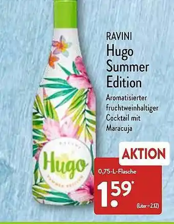 Aldi Nord Ravini Hugo Summer Edition Angebot