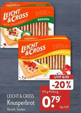 Aldi Nord Leicht & Cross Knusperbrot Angebot