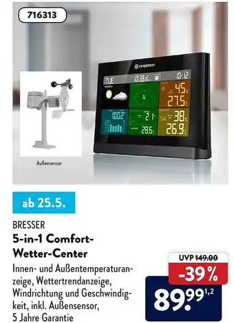 Aldi Nord Bresser 5in1 Comfort-wetter-center Angebot