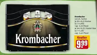 REWE Kaufpark Krombacher Angebot