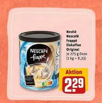 REWE Kaufpark Nestlé Nescafé Frappé Eiskaffee Original Angebot